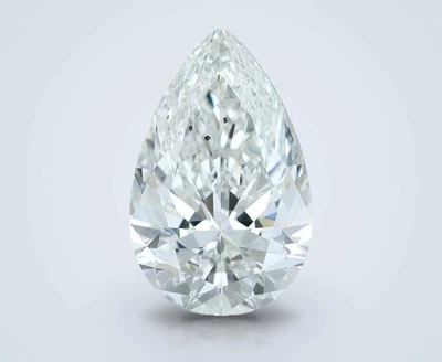 5.02ct H SI2 Rare Carat Ideal Cut Pear Diamond