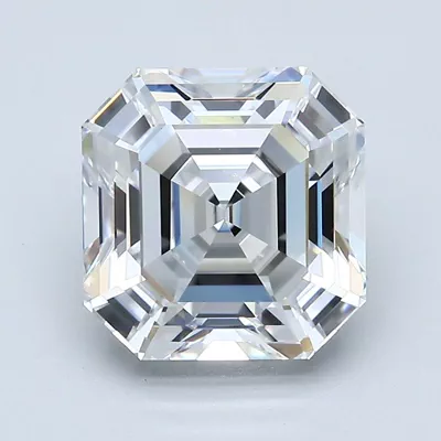4.01ct E IF Rare Carat Ideal Cut Asscher Diamond