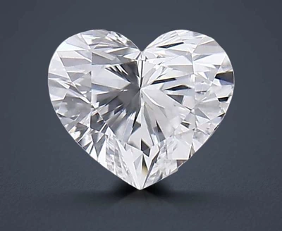 0.20ct D VVS1 Very Good Cut Heart Diamond
