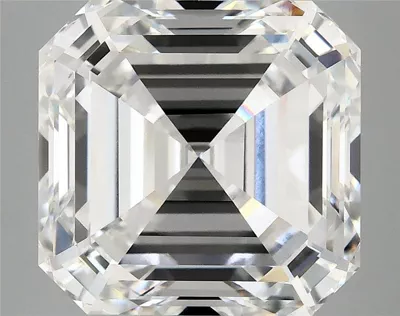 7.02ct F VS1 Excellent Cut Asscher Lab Grown Diamond