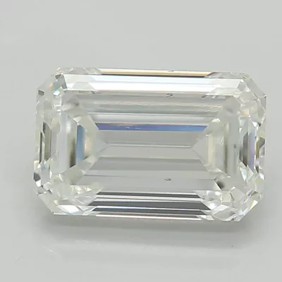 1.05ct F VS2 Excellent Cut Emerald Lab Grown Diamond