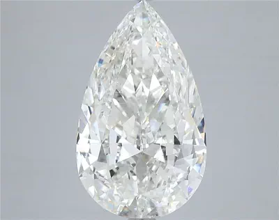 5.06ct I SI1 Rare Carat Ideal Cut Pear Diamond