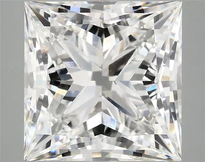 8.09ct E VVS2 Rare Carat Ideal Cut Princess Lab Grown Diamond