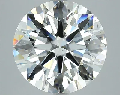 5.59ct K SI1 Rare Carat Ideal Cut Round Diamond