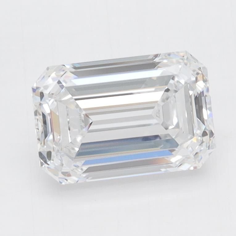 1.56ct D VVS1 Rare Carat Ideal Cut Emerald Lab Grown Diamond
