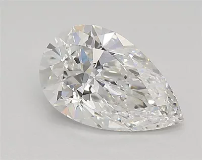 0.84ct E VVS2 Rare Carat Ideal Cut Pear Lab Grown Diamond