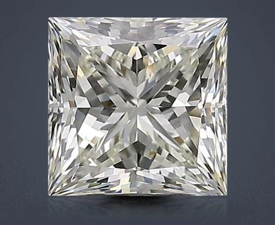 2.51ct K VS1 Rare Carat Ideal Cut Princess Diamond
