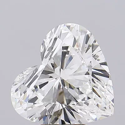 6.06ct E VVS2 Rare Carat Ideal Cut Heart Lab Grown Diamond