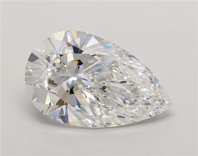 10.06ct E VS1 Rare Carat Ideal Cut Pear Lab Grown Diamond