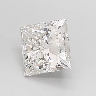 2.08ct F VVS2 Rare Carat Ideal Cut Princess Lab Grown Diamond
