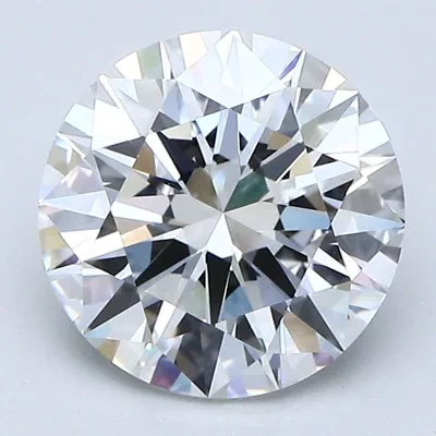 2.54ct F VVS2 Rare Carat Ideal Cut Round Diamond