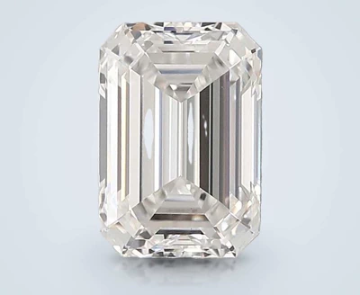 3.06ct F VS1 Rare Carat Ideal Cut Emerald Lab Grown Diamond