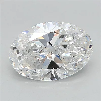2.91ct E VVS2 Rare Carat Ideal Cut Oval Lab Grown Diamond