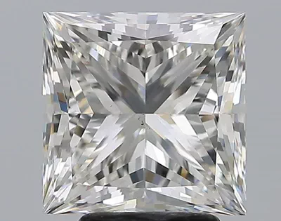 4.01ct I SI1 Rare Carat Ideal Cut Princess Diamond