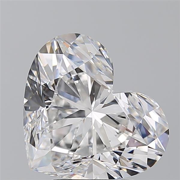 4.02ct D VS2 Rare Carat Ideal Cut Heart Diamond