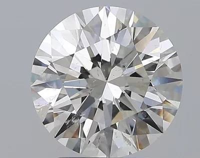 3.01ct H SI2 Rare Carat Ideal Cut Round Diamond