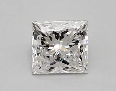 0.88ct D VVS2 Rare Carat Ideal Cut Princess Lab Grown Diamond
