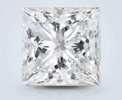 5.11ct F VS2 Rare Carat Ideal Cut Princess Lab Grown Diamond