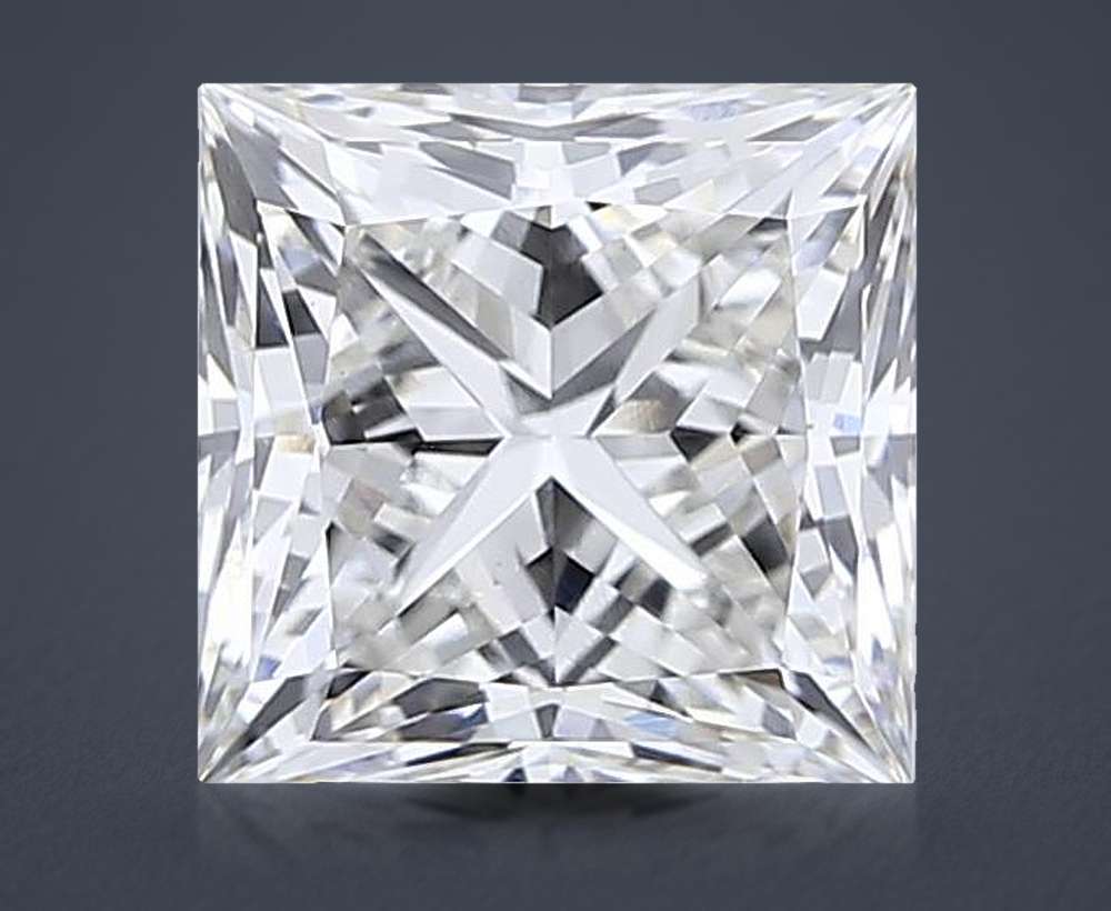 3.53ct H VS1 Rare Carat Ideal Cut Princess Lab Grown Diamond
