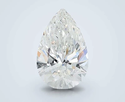 3.09ct F VVS2 Rare Carat Ideal Cut Pear Lab Grown Diamond
