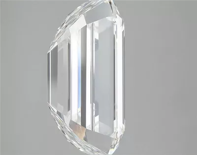9.08ct F VVS2 Rare Carat Ideal Cut Emerald Lab Grown Diamond