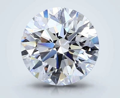 2.11ct D VVS2 Rare Carat Ideal Cut Round Diamond