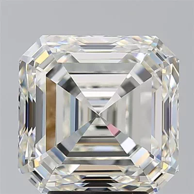 5.13ct H IF Rare Carat Ideal Cut Asscher Diamond
