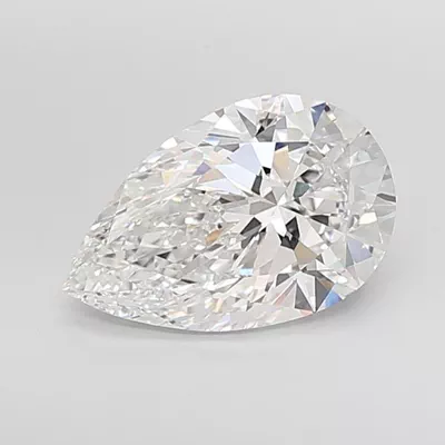 6.08ct E VVS2 Rare Carat Ideal Cut Pear Lab Grown Diamond