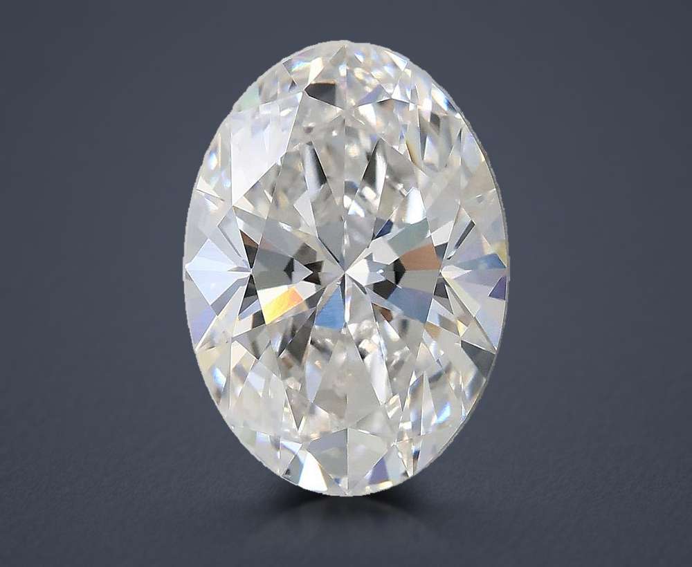 3.06ct E VVS2 Rare Carat Ideal Cut Oval Lab Grown Diamond