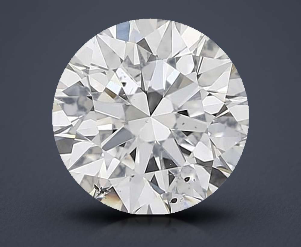 2.52ct E SI1 Rare Carat Ideal Cut Round Diamond