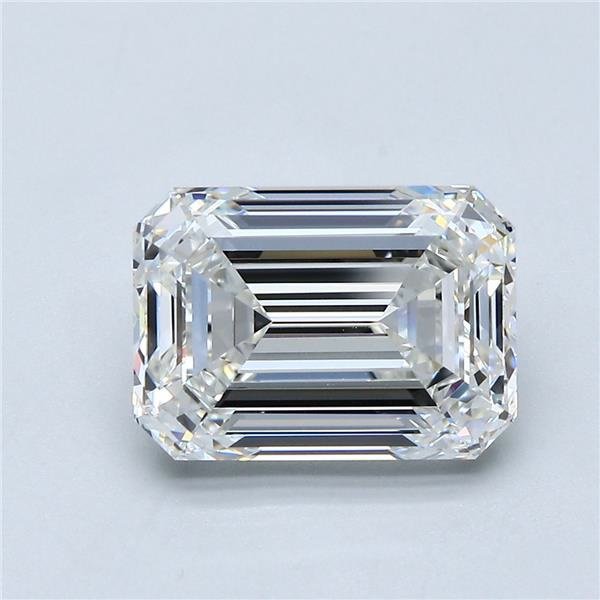 4.01ct H VVS1 Rare Carat Ideal Cut Emerald Diamond