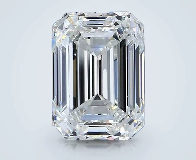 4.01ct H VVS1 Rare Carat Ideal Cut Emerald Diamond