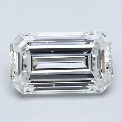 2.02ct G SI1 Rare Carat Ideal Cut Emerald Diamond