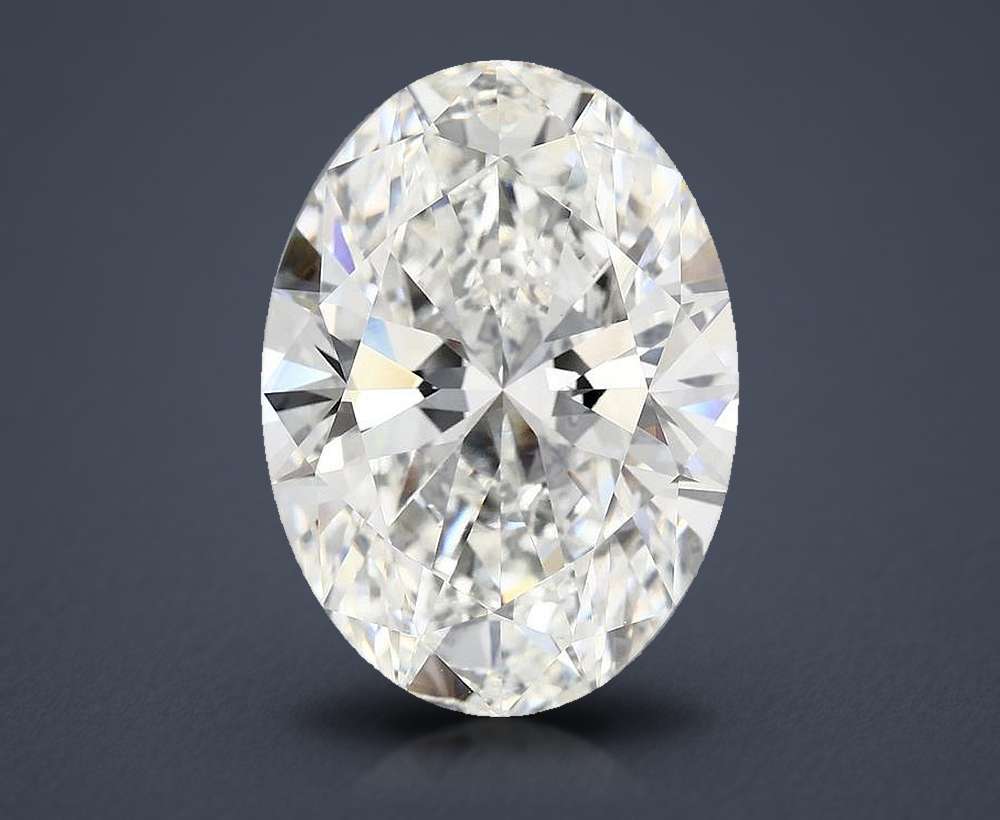 10.63ct F VVS2 Rare Carat Ideal Cut Oval Lab Grown Diamond