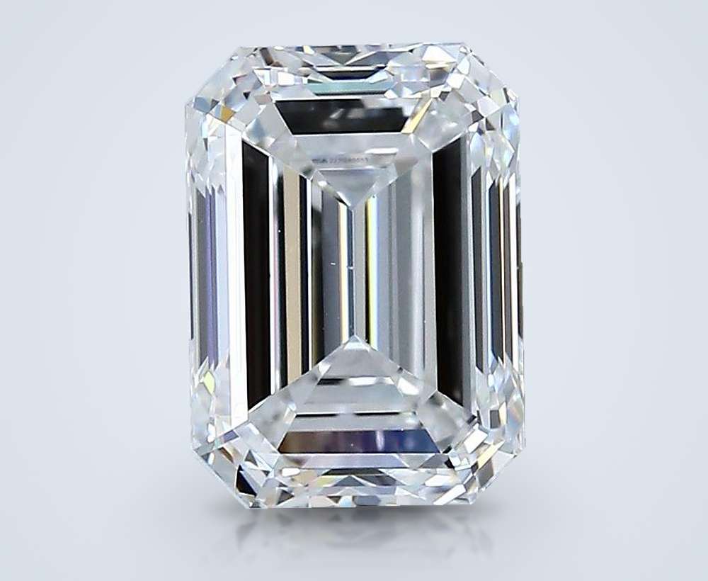 2.70ct E VS2 Rare Carat Ideal Cut Emerald Diamond