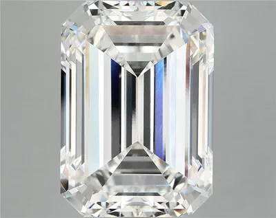 12.51ct F VVS2 Rare Carat Ideal Cut Emerald Lab Grown Diamond