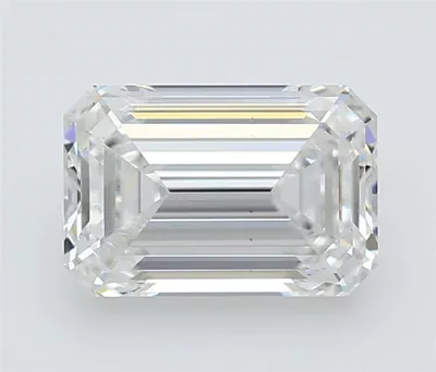 3.01ct E VS2 Rare Carat Ideal Cut Emerald Lab Grown Diamond