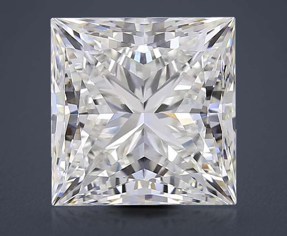10.54ct F VVS2 Rare Carat Ideal Cut Princess Lab Grown Diamond