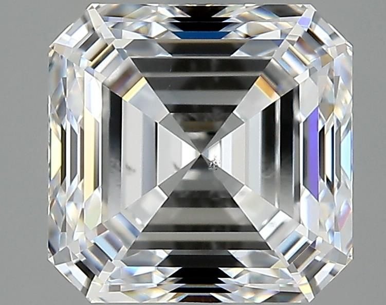 2.22ct D SI1 Rare Carat Ideal Cut Asscher Diamond