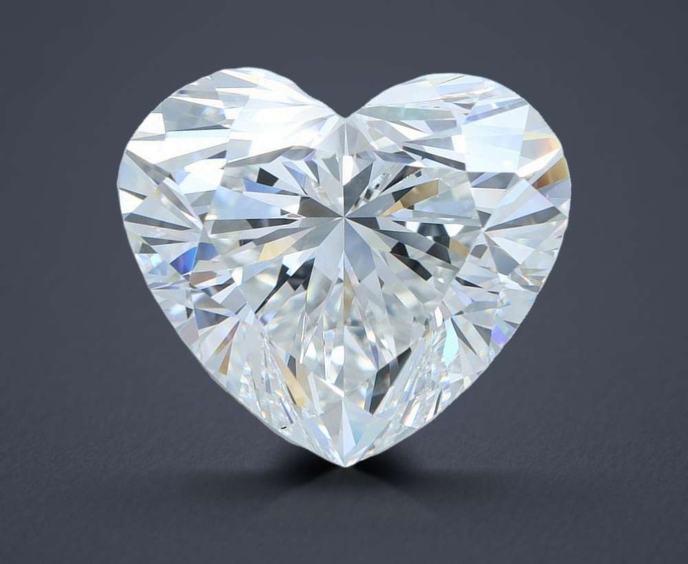 10.10ct E VVS2 Rare Carat Ideal Cut Heart Lab Grown Diamond