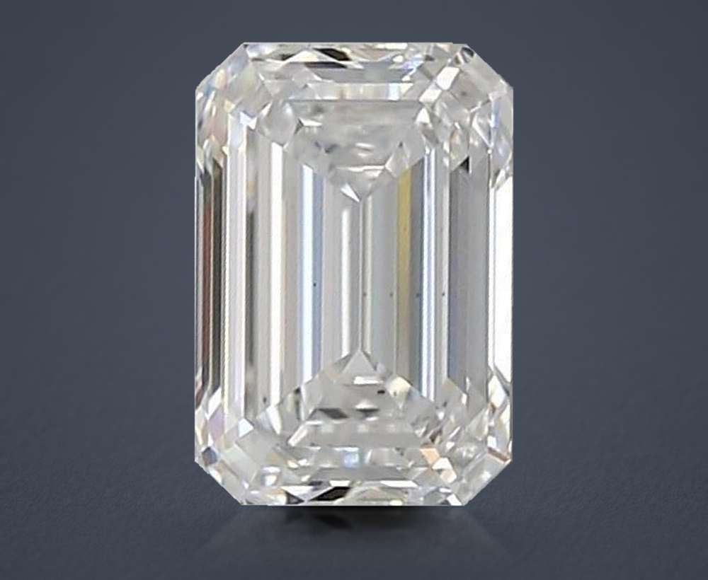 1.59ct D VS2 Rare Carat Ideal Cut Emerald Lab Grown Diamond