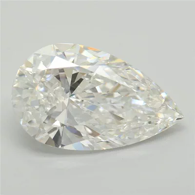 5.53ct F VVS2 Rare Carat Ideal Cut Pear Lab Grown Diamond