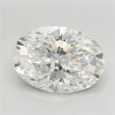 4.02ct F VVS2 Rare Carat Ideal Cut Oval Lab Grown Diamond