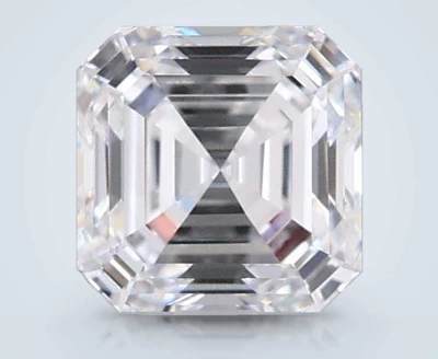 1.06ct D VS1 Rare Carat Ideal Cut Asscher Lab Grown Diamond