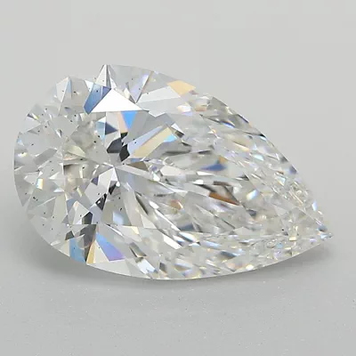 2.87ct E SI1 Rare Carat Ideal Cut Pear Lab Grown Diamond