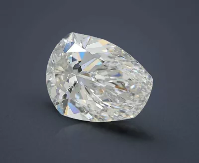 2.87ct E SI1 Rare Carat Ideal Cut Pear Lab Grown Diamond