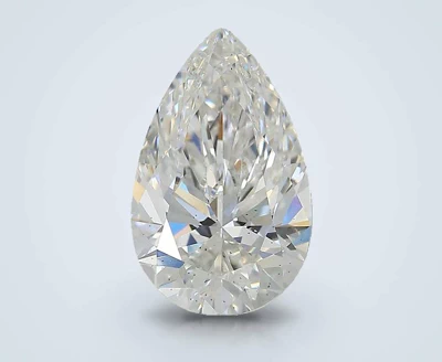 2.87ct E SI1 Rare Carat Ideal Cut Pear Lab Grown Diamond