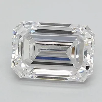 1.40ct D VS1 Rare Carat Ideal Cut Emerald Lab Grown Diamond