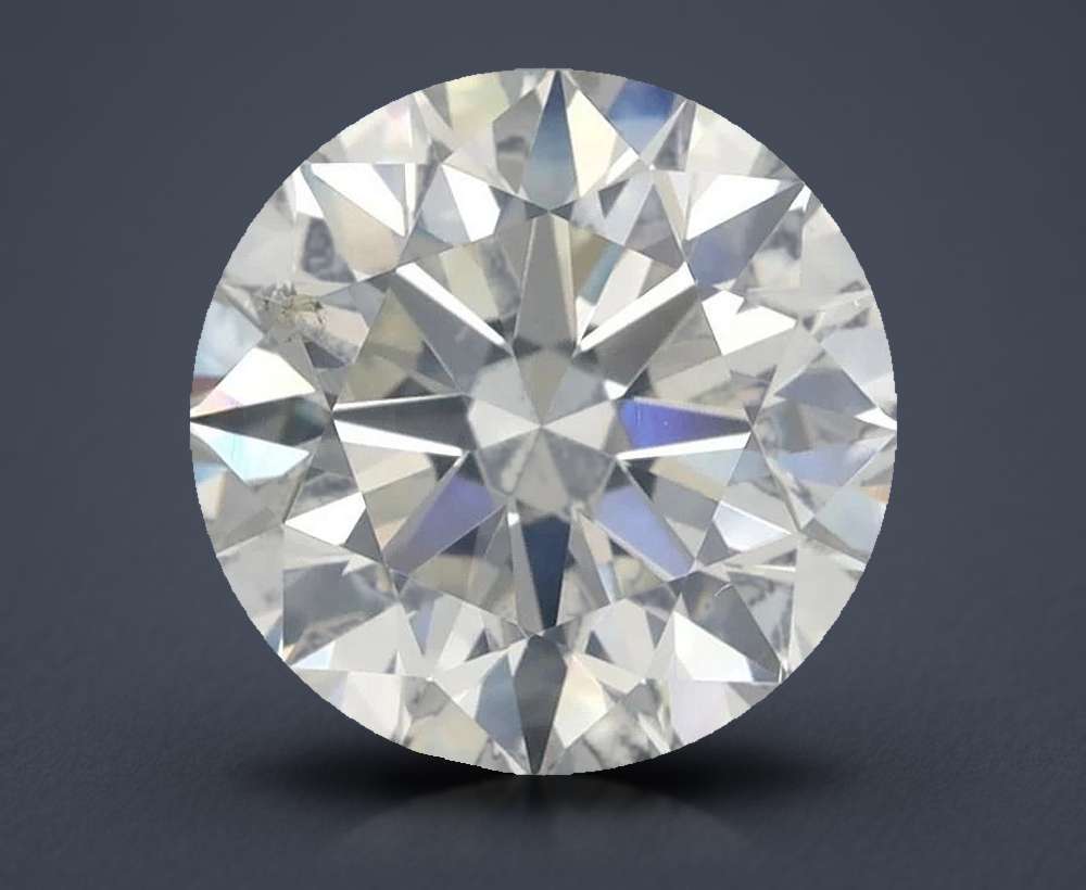 2.11ct J SI2 Rare Carat Ideal Cut Round Diamond
