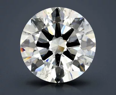 6.04ct K SI2 Rare Carat Ideal Cut Round Diamond
